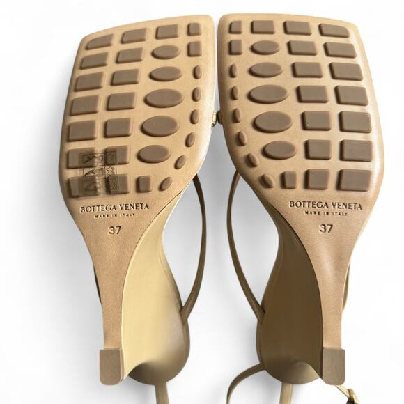 Bottega Veneta Square Toe Wedge Sandals NEW - Picture 7 of 12